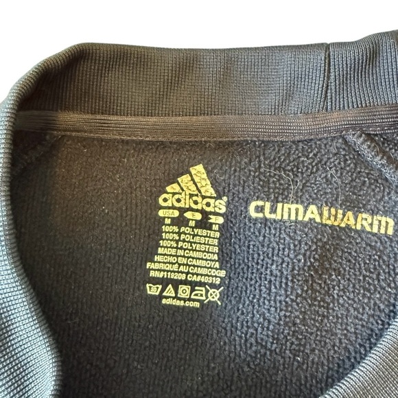 ADIDAS NOTRE DAME IRISH ClimaWarm Crew Neck Sweater Pullover Medium Clean - Picture 4 of 8